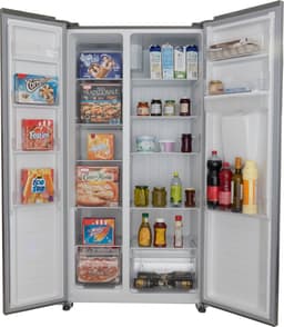 Exquisit SBS146-WS-040ES - Amerikaanse koelkast - Waterdispenser - Display - 5 Jaar Garantie - No Frost - 439 liter - Zilver — thumbnail 8