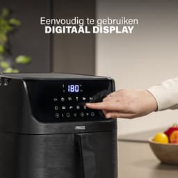 Princess 182061 Airfryer XXL 6,5L - Digitale Heteluchtfriteuse met Uitneembare Scheidingswand - Zwart - 1800 watt - 12 programma's - Digitale timer - Temperatuurbereik 80-200 °C - BPA- en PFOA-vrij — thumbnail 16