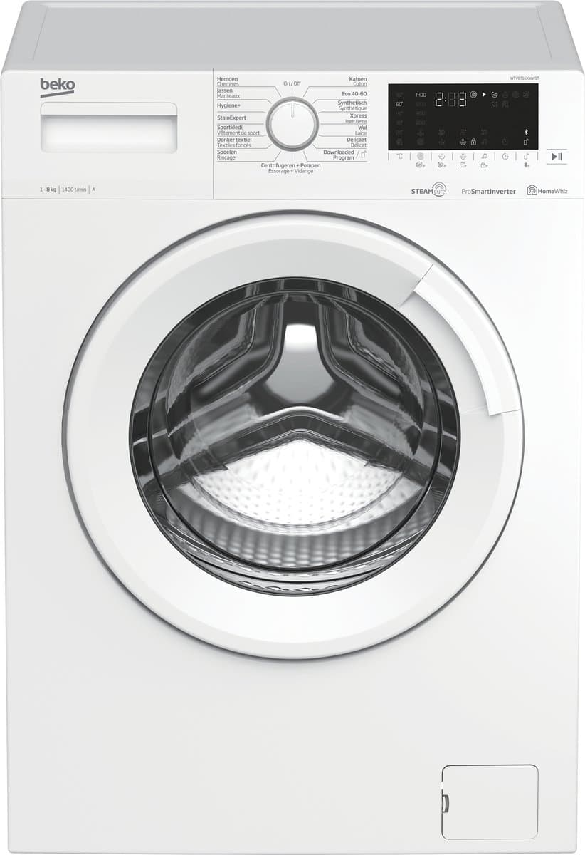 Beko WTV8716XWWST - SteamCure - 8 kg wasmachine — afbeelding 1