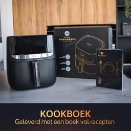 JAP Appliances Aspire - Airfryer - Inclusief 20 stuks bakpapier - Digitaal Kookboek - Grote XXL Heteluchtfriteuse - PFAS-vrij - Digitaal touchscreen - 1700W — thumbnail 3