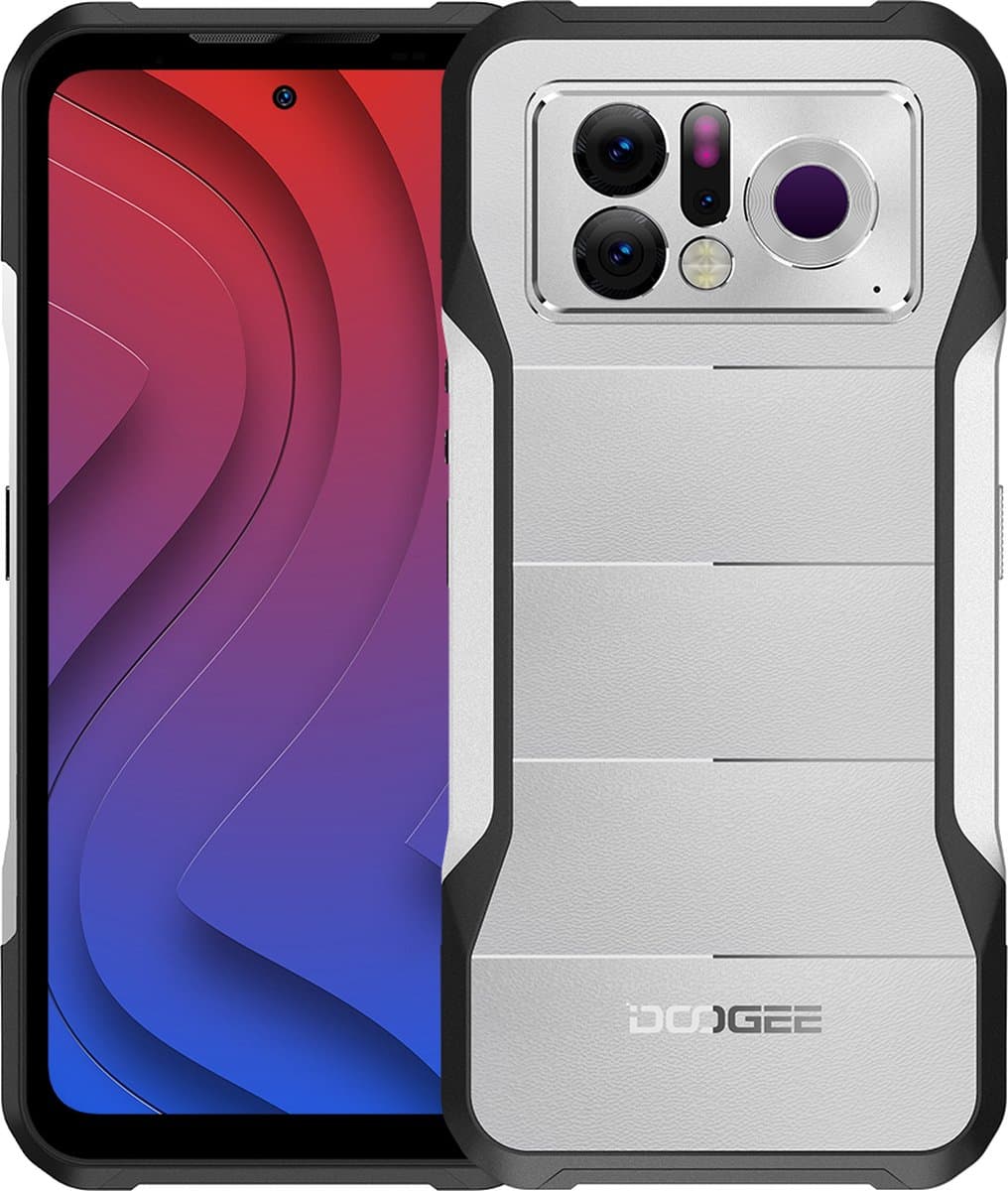 Doogee V20PRO NL – 6.43inch – Robuuste Smartphone – 12GB+8GB RAM – 256GB ROM – 6000mAh – Android 12.0 – Zilver — afbeelding 1