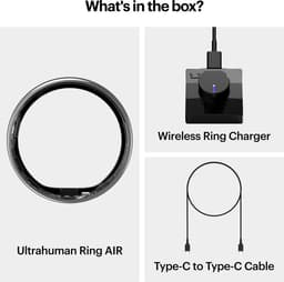 ULTRAHUMAN Ring AIR – Smart Ring | Geen maandabonnement | Bepaal eerst de juiste maat met de Sizing Kit | Slaaptracker - Hartslagmeter - Fitnesstracker – Air Silver – Size 11 — thumbnail 5