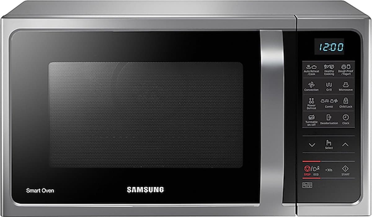 Samsung MC28H5013AS Zwart, Roestvrijstaal Combinatiemagnetron Aanrecht 28 l 1400 W — afbeelding 1