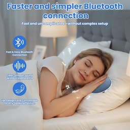 Bluetooth-Kussenluidspreker, Kussenluidspreker Om Te Slapen Met Witte Ruis En Timerfunctie, Draagbare Kussenluidspre-ker, Slaapluidspreker Voor Diepe Slapers — thumbnail 4
