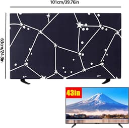 Tv-stofhoes - Decoratieve hoes - Scherm beschermen - Halfgesloten achterkant - 32-65 inch - Sterrenkaart — thumbnail 7