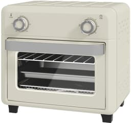 10L Mini Heteluchtoven & Airfryer, 1000W met Timer, voor Frituren, Grillen & Bakken, Vaatwasserbestendig, Crèmewit — thumbnail 3