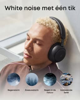 soundcore Space 2 by Anker, Active Noise Cancelling Koptelefoon, Comfortabele Pasvorm, 50H Speeltijd, LDAC Hi-Res Draadloze Audio, Dual Connection, Helderre Gesprekken, Bluetooth 6.1, Nap Mode, Draagdetectie — thumbnail 10