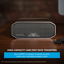 G-DRIVE® PROJECT 22TB, High-Capacity Hard Drive, Thunderbolt™ 3, USB-C, 7200RPM Ultrastar® Harde Schijf, tot 260MB/s — thumbnail 5