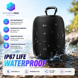 Draadloze Draagbare Luidspreker 10W Speaker RGB LED Draadloos & Wireless Fusion Pack M3 – Draagbare Bluetooth Speaker 10W | Waterdicht | RGB LED | Hifi Bas | BT/USB/TF/FM | Outdoor Wireless Speaker-Kerstcadeau-Nieuwjaar-2026-Verjaardag- — thumbnail 7