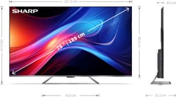 Sharp Aquos 75GP7265 - 75inch - 4K UHD - QLED - Google TV - 2024 — thumbnail 3