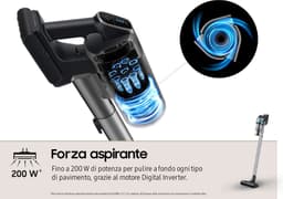 Samsung Jet 75E - 200W - Steelstofzuiger - met Pet Tool - VS20B75AGR1 — thumbnail 12