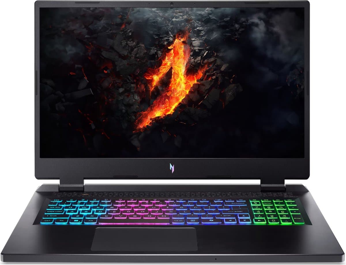Acer Nitro 17 AN17-42-R1GA AMD Ryzen™ 7 8845HS Laptop 43,9 cm (17.3") Quad HD 32 GB DDR5-SDRAM 1 TB SSD NVIDIA GeForce RTX 4070 Wi-Fi 6E (802.11ax) Windows 11 Home Zwart — afbeelding 1