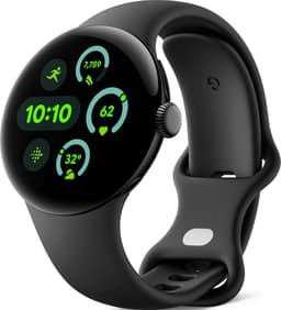 Google Pixel Watch 3 41mm WiFi Matte Black en Obsidian Black Sportband — thumbnail 2