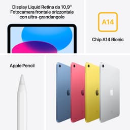 Apple iPad (2024) - Zonder USB-lader - 10.9 inch - WiFi - 256 GB - Zilver - 10e generatie — thumbnail 9