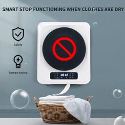 Sweiko Geventileerde wasdroger - 3 kg capaciteit - 850 W - 6 programma-instellingen - Oververhittingsbeveiliging [Energie-efficiëntieklasse G] — thumbnail 18