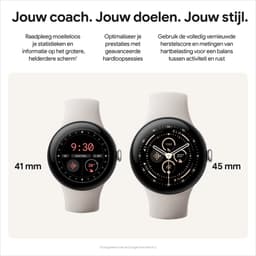Google Pixel Watch 3 - Smartwatch - 41mm - Zilverkleurig/Roze — thumbnail 14