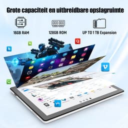 Hotlight A7 - Android 15 Tablet - 11 inch - 16(4+12)GB RAM/128GB ROM– 6800mAh - Wit — thumbnail 7
