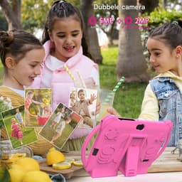 Peutertablet - Kindertablet Peuter - 7-inch IPS-scherm/Android 12 - 1 Stuk - Voor Kinderen Van 3–12 Jaar Roze — thumbnail 7