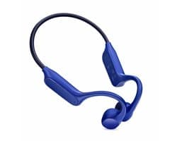 Koptelefoons - Koptelefoon draadloos - Beengeleiding koptelefoon - Sport oortjes - Bluetooth headphones - Waterdichte oortjes zwemmen - Blauw