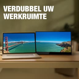 Logicom Nomad Touch - Portable Monitor - Full HD - Touch - 15,6" - IPS scherm - USB-C & Mini HDMI - Kickstand - zwart — thumbnail 9