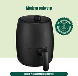 Core® Mini airfryer - Airfryer - Airfryer klein - Zwart - 22cm x 28cm x 27cm — thumbnail 5