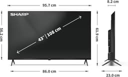 Sharp Aquos 43HP5465 - 43 inch 4K UHD QLED met Google TV — thumbnail 8