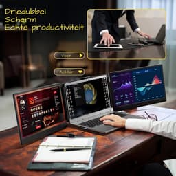 Core® Professionele Portable Monitor Pro 2024 - Inclusief Beschermhoes en Kabels - Krachtige Laptop Scherm Uitbreider - Zwart - ‎36cm x 21cm x 4cm — thumbnail 8