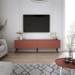 Tv-meubel - Dressoir Media Console - Woonkamer Inrichting - Push-to-open Systeem - 140 x 52 x 32 cm — thumbnail 4