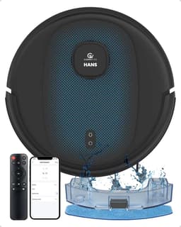 CleanWise Hans Robotstofzuiger met Dweilfunctie & Oplaadstation – Nederlands Product - Dweilrobot – LiDAR Navigatie – 7000 Pa – HEPA 14 Filter – Tapijtherkenning – No-Go Zones – App & Spraakbediening (Google/Alexa) – Voor Huisdierharen — thumbnail 1