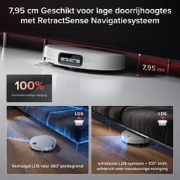 Roborock Saros 20 Sonic–Robotstofzuiger Met Dweilfunctie-VibraRise 5.0 dweilsysteem 4000 Trillingen/min-Digitale motor 36000 Pa&dubbel antiklitsysteem-AdaptiLift Chassis 3.0-Reactieve AI 3.0 obstakelherkenning-Pakt moeiteloos dikke tapijten aan,Wit — thumbnail 4