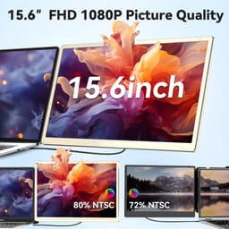Siaviala S6 Nieuw 15,6" Draagbare Monitor | 11+ DIY Configuraties | 360° Draaibaar | 4x Type-C Poorten | Universele Compatibiliteit | 300% Productiviteit | Plug & Play — thumbnail 6