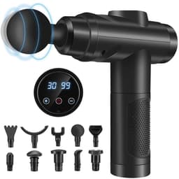 Calviero® Massage gun - Theragun - Spiermassagepistool - Zwart - Oplaadbaar — thumbnail 1