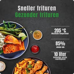 Florixa® Heteluchtoven - Oven - Airfryer Oven - Zwart - 31cm x 31cm x 38cm — thumbnail 8