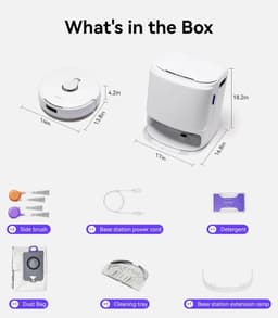 NARWAL Freo Z10 Robot Vacuum Cleaner and Mop with Anti-Burdock System, 15,000Pa, 75°C Cleaning, Drying, Automatic Lift, Self Emptying, Obstacle Avoidance, for Pet Hair — thumbnail 2
