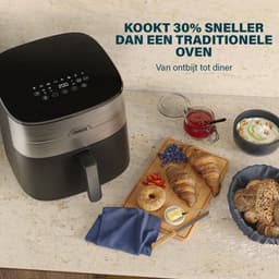 Princess 182280 Digitale Airfryer 8L - Dual heating - Dubbel verwarmingselement - 2000W - PFAS-vrij - XXL Gezinsformaat - Makkelijk schoon te maken — thumbnail 14