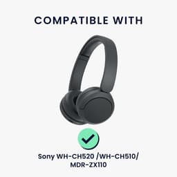 kwmobile Hoes voor Sony WH-CH520 / WH-CH510 / MDR-ZX110 Tas – Case voor Headset van Metallic Kunstleer en Nylon – meerkleurig — thumbnail 5