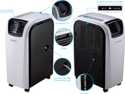 Sinclair 3KW 11.000 BTU mobiele airco - koelen en verwarmen - afstandsbediening - 25 m2 - Extra stille airco — thumbnail 4