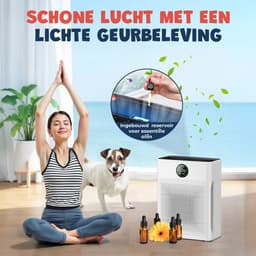 JC Pets Luchtreiniger / Air purifier met HEPA 13 Filter en Voorfilter - Huisdiermodus & App - Luchtfilter tegen Haren, Kattenbakgeur, Allergieën, Huisstofmijt en Hooikoorts - Luchtkwaliteitsindicator - Ruimtes tot 100 m²- CADR 246 m³/h — thumbnail 10