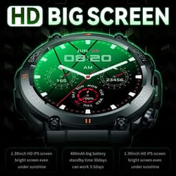 Manike K56 Smartwatch – 1,32 inch Display - Hartslag - & Bloeddrukmeting - SpO₂ - Slaapmonitoring - Multisport - IP67 Waterdicht - 7 Dagen Batterij - Meldingen, Android & iOS Compatibel — thumbnail 11