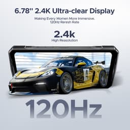 DOOGEE V40 5G - Robuuste Smartphone - Robuuste Telefoon - 32 GB RAM + 512 GB ROM - 6,78 inch 2,4K 120Hz - 108 MP AI camera - 8680 mAh/33W - MediaTek Dimensity 7300 - Face ID - Drie sleuven - Vingerafdrukherkenning - NFC - GPS - Zilver — thumbnail 5