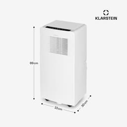 Klarstein mobiele airconditioner met luchtafvoerslang, 4-in-1 airconditioner met ventilator, luchtontvochtiger & nachtmodus, kleine & draagbare airconditioner voor thuis & op kantoor, app-bediening, 7000 BTU - voor 23 m² - Afstandsbediening 3-in-1 — thumbnail 7