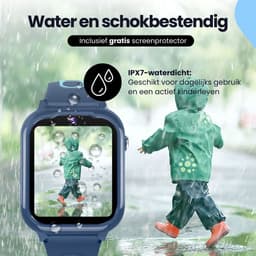 Protectly® GPS Horloge Kind Met Simkaart - SOS-Knop - Smartwatch Kinderen - Smartwatch Kind - GPS Tracker Kind - 4G - Videobellen - HD Camera - Whatsapp en SMS - Elke polsmaat - Incl. Simkaart — thumbnail 8