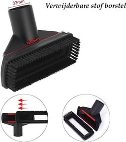 Knaak Stofzuiger Hulpstukken Set - 6-delig - Universeel - Geschikt Voor Miele, Philips, AEG & Meer — thumbnail 2