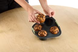 Lékué Airfryer Bakvorm 4 Muffins - Siliconen - Grey — thumbnail 6