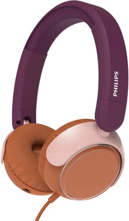 PHILIPS TAK2000MP - On Ear bedrade opvouwbare hoofdtelefoon voor kinderen - beperkt volume, Audio delen, 3,5 mm- en USB-C-kabel meegeleverd - Magenta Purper — thumbnail 1
