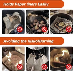 Siliconen Airfryer magneetstrips - Airfryer papierhouder - Bestand tegen hoge temperaturen - 3*3 pcs - Geschikt voor de meeste airfryers, waaronder: Ninja Foodi AF300EU AF400EU SL400EU Tristar FR-9416 Inventum GF501HLDB Tomado TAF3202B enzovoort — thumbnail 2