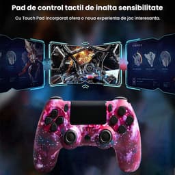 Namajunas - Draadloze Controller geschikt voor PS4/Pro/Slim/PC - Bluetooth gamepad - Geschikt voor Playstation 4 -Zes-assige sensor - LED-lichtbalk en touchscreen-functionaliteit - Audio Jack Input - Gaming Accesoires — thumbnail 2