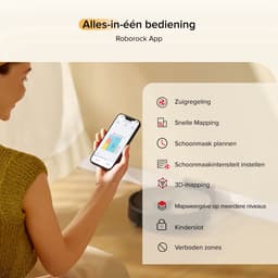 Roborock Q7 M5 Set–Robotstofzuiger met dweilfunctie–10000 Pa sterke zuigkracht–Dubbel antiklitsysteem– 150 min gebruiksduur– LiDAR-navigatie–Stofzuigerrobot voor tapijt– Dierenharen–Zwart–Q5 PRO Upgrade–2 Dweilen — thumbnail 5