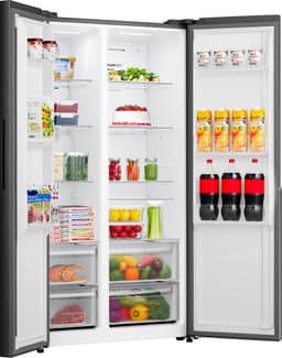 ETNA AKV5178ZWA - Amerikaanse koelkast - No-Frost - 178 cm hoog - 544 liter - Energielabel E - Invriesvermogen 10 kg/24u - Geluidsniveau 39 dB - LED Display - SuperCool - FastFreeze - Deuralarm - Interter Compressor - Multi Airflow - Energy Saving — thumbnail 17