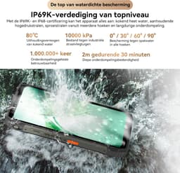 Blackview XPLORE 2 Projector - Robuuste Smartphone - 5G - 48GB RAM - 1TB ROM - 20000mAh - 120W snel opladen - 6.73 inch QHD+ AMOLED-scherm - Nachtzicht - Android 15 - Robuuste Telefoon - NFC - GPS - Zwart — thumbnail 13
